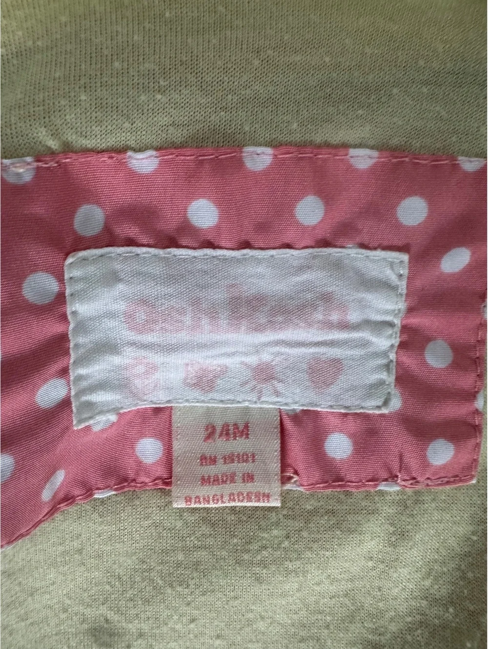 OshKosh B'gosh Pink Polka Dot Hooded Baby Jacket 24M